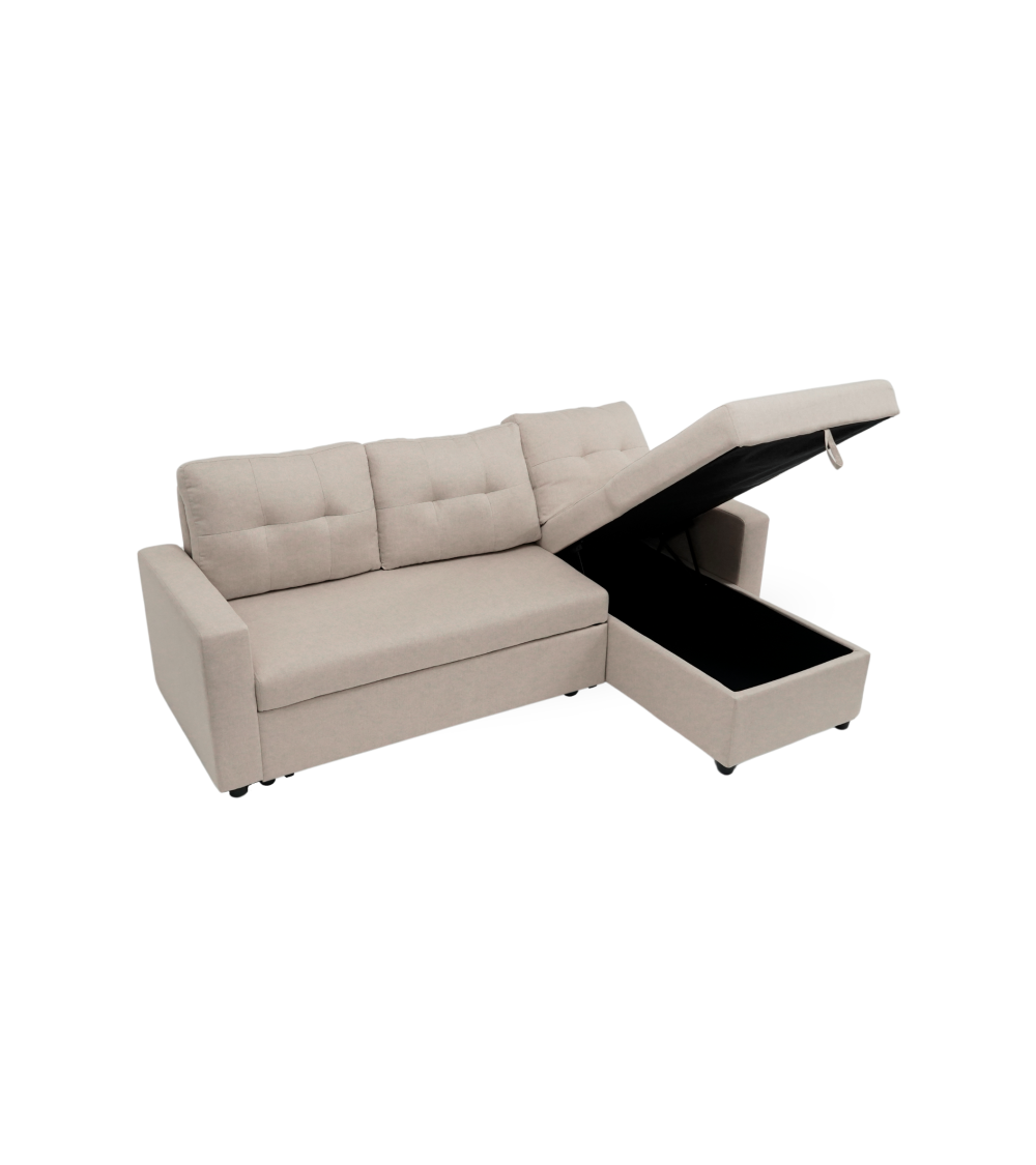 Sofá Chaise Longue Clony II – 3 plazas convertible en cama