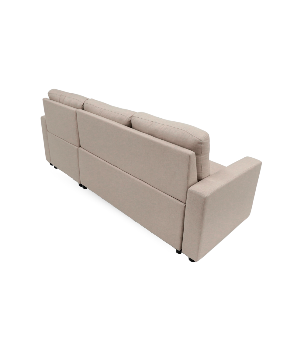 Sofá Chaise Longue Clony II – 3 plazas convertible en cama
