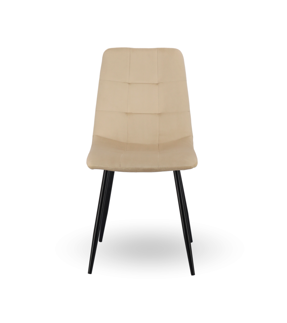 Pack de 4 sillas de comedor de terciopelo ASTRID