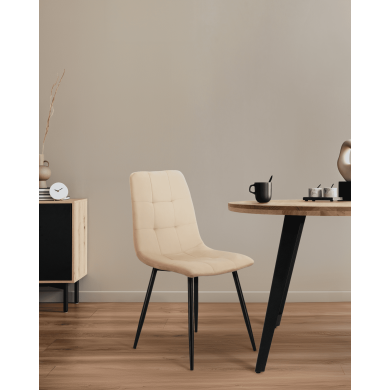 Pack de 4 sillas de comedor de terciopelo ASTRID