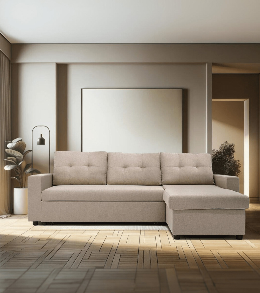 Sofá Chaise Longue Clony II – 3 plazas convertible en cama
