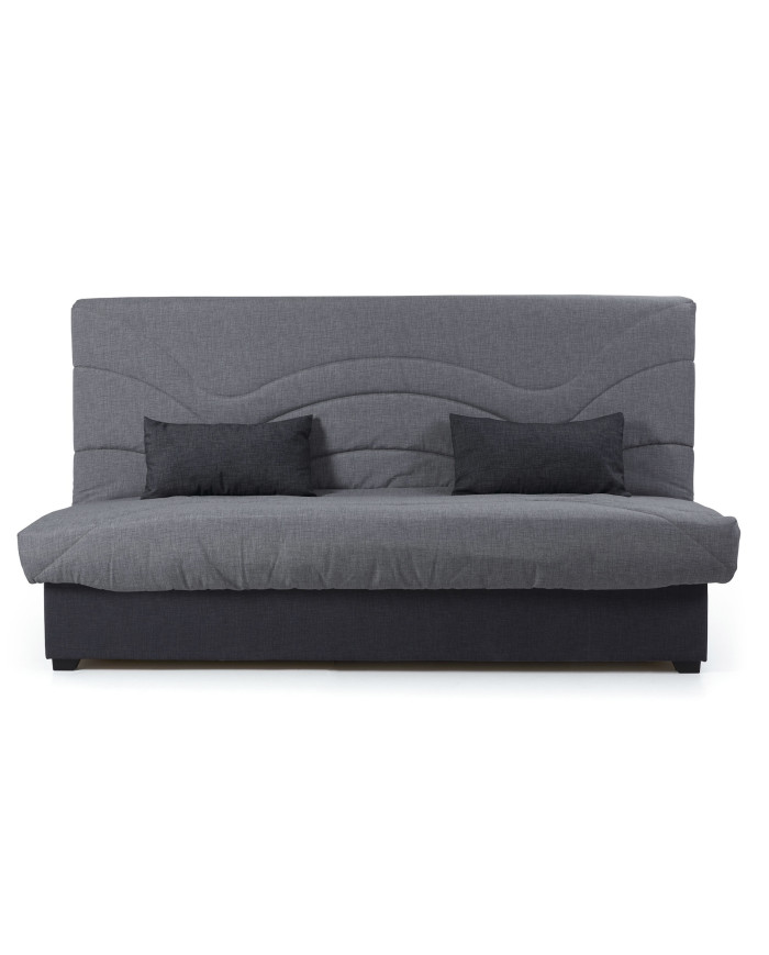 Sofá cama Tedgi – Apertura clic clac con arcón y colchones de poliuretano