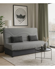 Sofá cama Tedgi – Apertura clic clac con arcón y colchones de poliuretano