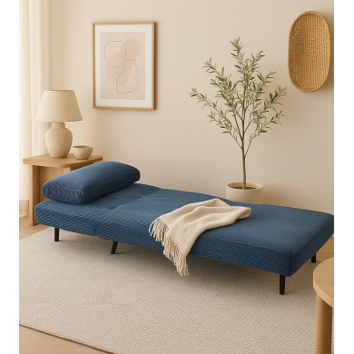Sofá cama Triana – Sillón plegable clic clac con cojín lumbar