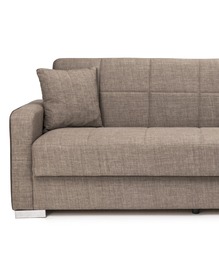 Sofá cama Torra – Con arcón, muelles y cojines incluidos