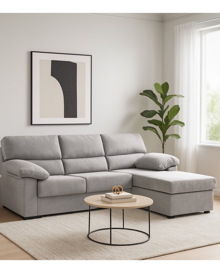 Sofá Chaise Longue Denver – Reversible, cómodo y tapizado antimanchas