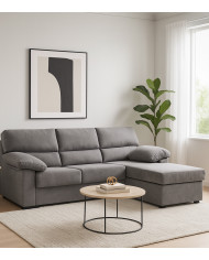 Sofá Chaise Longue Denver – Reversible, cómodo y tapizado antimanchas