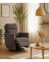 Sillón relax May – Tapizado con sistema por palanca y muelles de acero