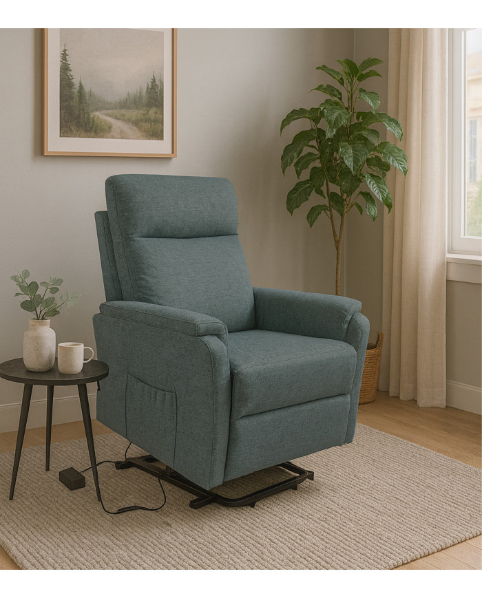 Sillón relax Delta elevable con motor eléctrico – Varias opciones de color