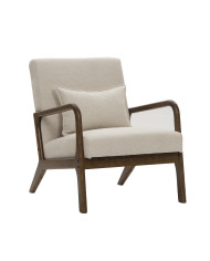 Butaca Nicole nórdica con cojín lumbar – Tapizado antimanchas