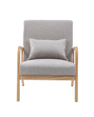 Butaca Nicole nórdica con cojín lumbar – Tapizado antimanchas