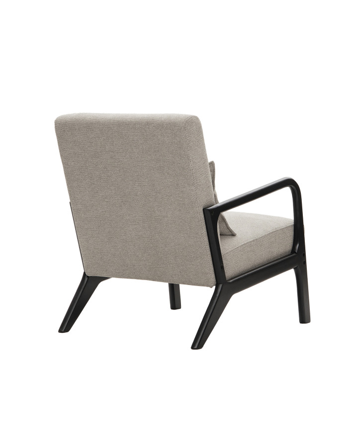 Butaca Nicole nórdica con cojín lumbar – Tapizado antimanchas