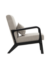 Butaca Nicole nórdica con cojín lumbar – Tapizado antimanchas