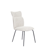 Silla Roma tapizada en tela y símil napa – Pack 2 unidades