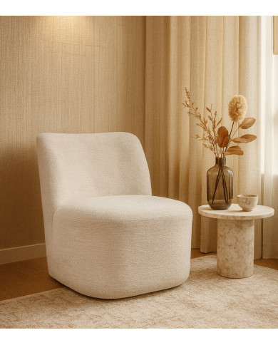 Butaca Gian giratoria – Tapizada, versátil y con giro 360º