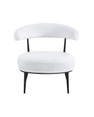 Butaca Asis – Tapizado Teddy y patas metálicas, ideal para cualquier espacio