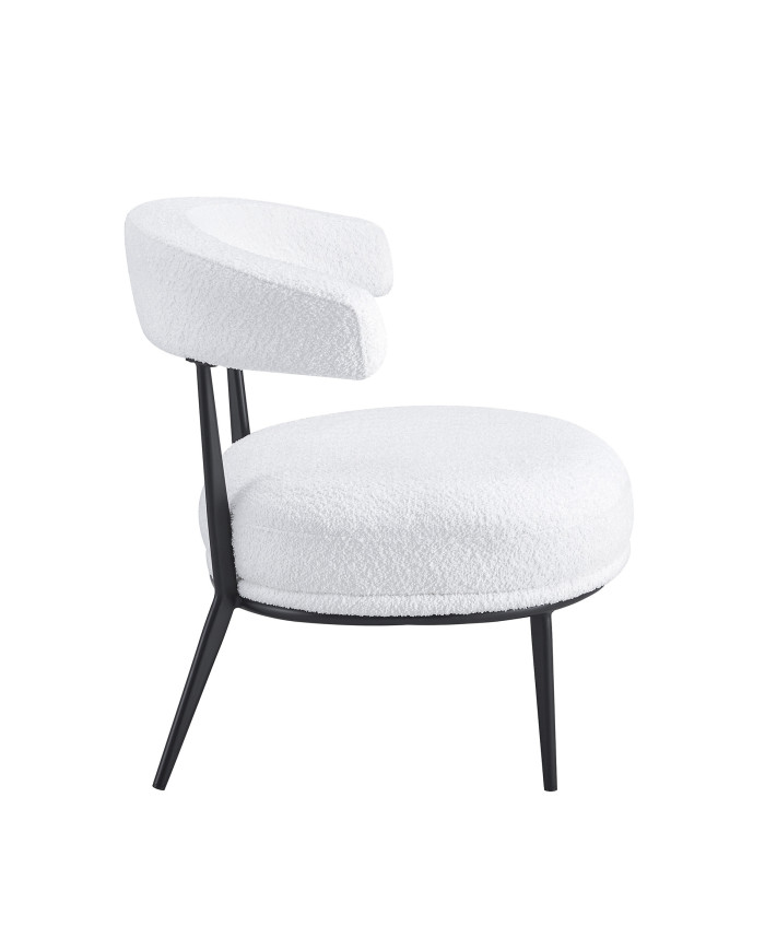 Butaca Asis – Tapizado Teddy y patas metálicas, ideal para cualquier espacio