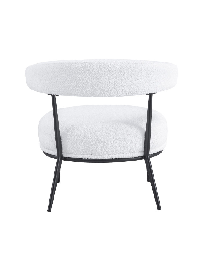 Butaca Asis – Tapizado Teddy y patas metálicas, ideal para cualquier espacio