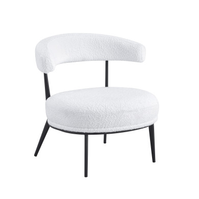 Butaca Asis – Tapizado Teddy y patas metálicas, ideal para cualquier espacio