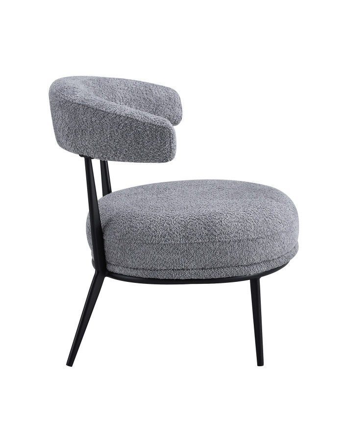 Butaca Asis – Tapizado Teddy y patas metálicas, ideal para cualquier espacio