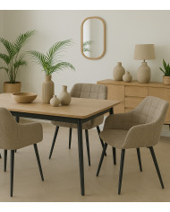 Pack 2 sillas comedor con reposabrazos FREYA