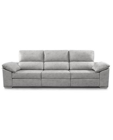 Sofá Silvi – Sofá deslizante con cabeceros reclinables y patas bajas