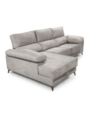 Sofá Chaise Longue Vis – Con arcón, asientos extraíbles y respaldos reclinables Sofá Chaise Longue Vis – Con arcón, asientos extraíbles y respaldos reclinables