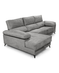 Sofá Chaise Longue Vis – Con arcón, asientos extraíbles y respaldos reclinables Sofá Chaise Longue Vis – Con arcón, asientos extraíbles y respaldos reclinables