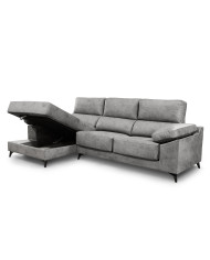 Sofá Chaise Longue Vis – Con arcón, asientos extraíbles y respaldos reclinables Sofá Chaise Longue Vis – Con arcón, asientos extraíbles y respaldos reclinables