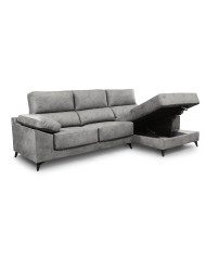 Sofá Chaise Longue Vis – Con arcón, asientos extraíbles y respaldos reclinables Sofá Chaise Longue Vis – Con arcón, asientos extraíbles y respaldos reclinables