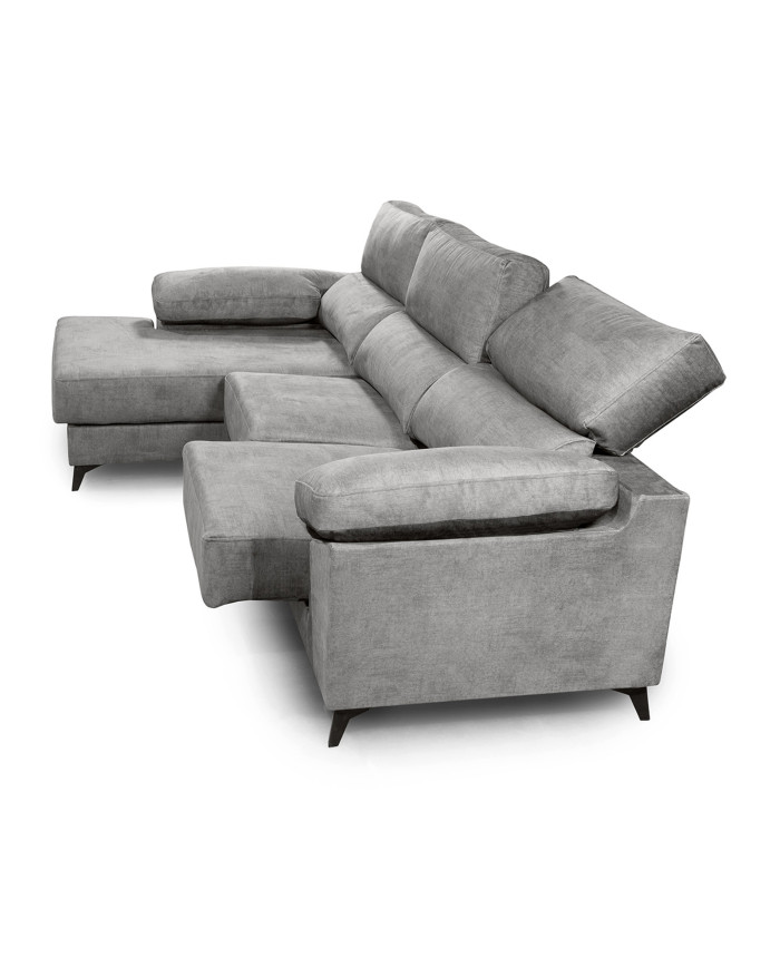 Sofá Chaise Longue Vis – Con arcón, asientos extraíbles y respaldos reclinables Sofá Chaise Longue Vis – Con arcón, asientos extraíbles y respaldos reclinables