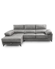 Sofá Chaise Longue Vis – Con arcón, asientos extraíbles y respaldos reclinables Sofá Chaise Longue Vis – Con arcón, asientos extraíbles y respaldos reclinables