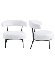 Butaca Asis – Tapizado Teddy y patas metálicas, ideal para cualquier espacio