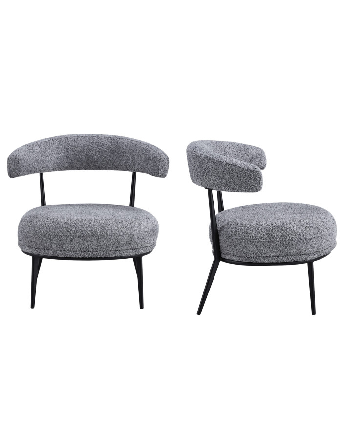 Butaca Asis – Tapizado Teddy y patas metálicas, ideal para cualquier espacio