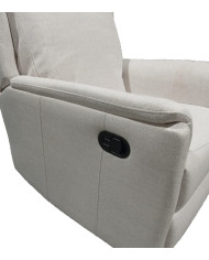 Sillón reclinable Nievis – Sillón relax con palanca
