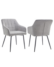 Pack 2 sillas comedor con reposabrazos FREYA