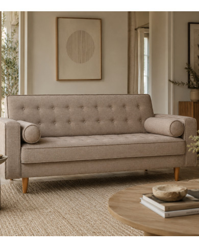 Sofá cama Pynkie convertible en cama de matrimonio