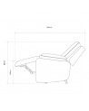 Sillón Relax Reclinable REIMON, apertura por palanca