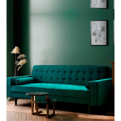 Sofá cama terciopelo antimanchas GREEN