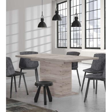 Mesa comedor extensible pata central THEO