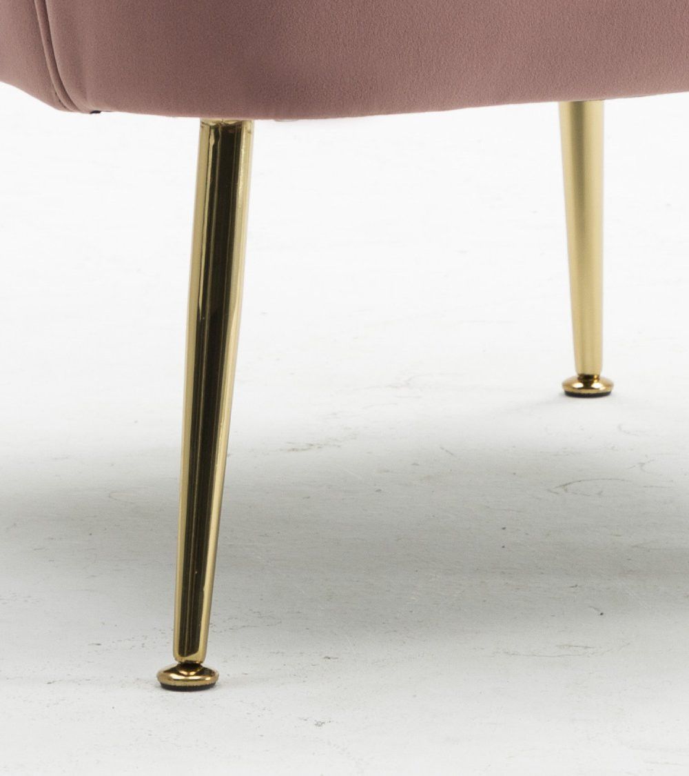 Butaca de terciopelo AMBERES con pata negra o dorada | Cambia Tus Muebles