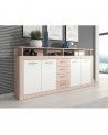 Mueble aparador LUANA 4 puertas 4 cajones
