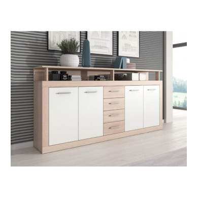 Mueble aparador LUANA 4 puertas 4 cajones