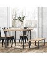 Banco asiento DAREK, banqueta de salón