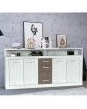 Mueble aparador LUANA 4 puertas 4 cajones