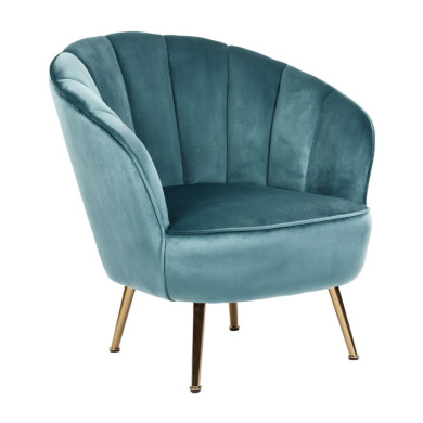 Butaca tapizada terciopelo OCEAN